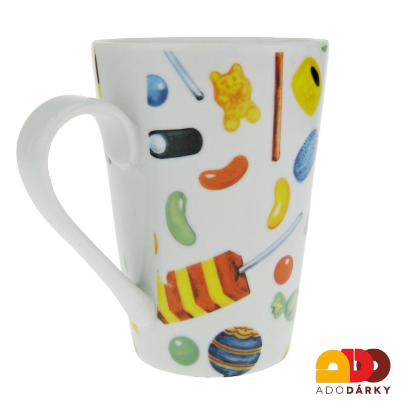 Hrnek porcelánový, sladkosti 400 ml