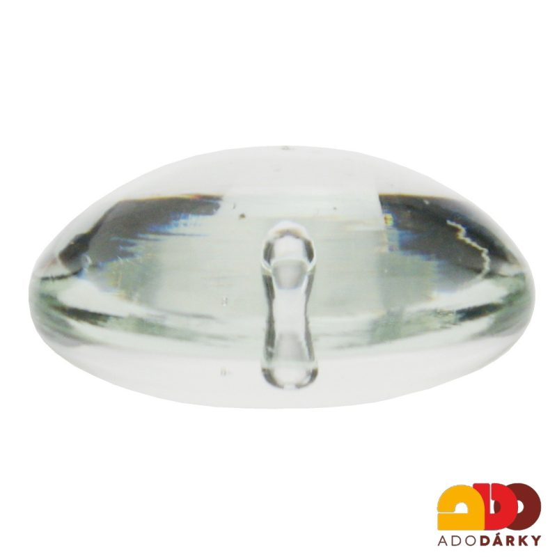 Skleněné těžítko čiré s bublinkou 8 cm