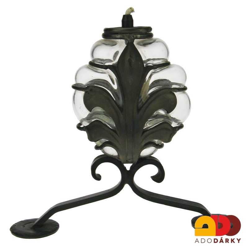 Olejová lampa kovová 20 cm