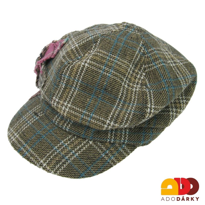 Kšiltovka hnědá vzorovaná