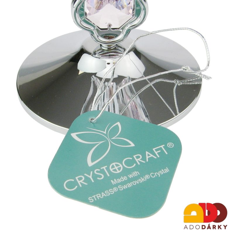 Velký kříž Swarovski stříbřený