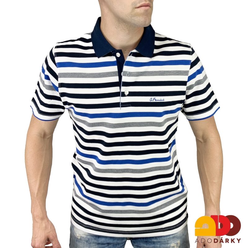 Pánská polokošile krátký rukáv pruhovaná