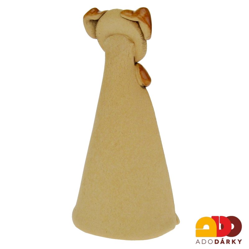 Svícen pejsek hnědý 15 cm