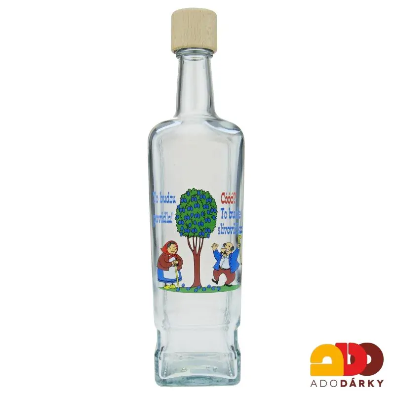Láhev hranatá "To budou povidla..." 0,7 l