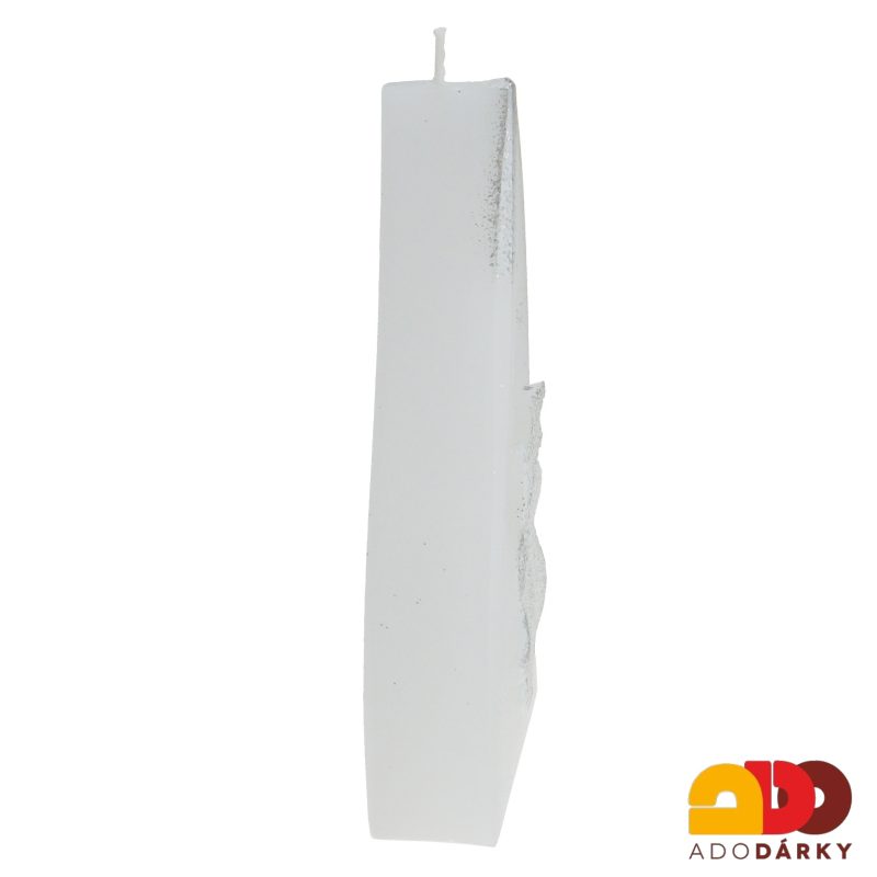 Svíčka jehlan Anděl s trubkou 11 cm