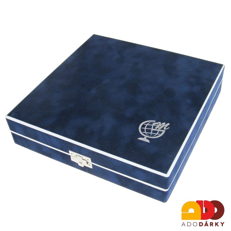 Cestovní skleněné šachy 18 x 18 cm