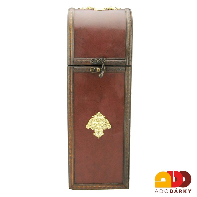 Dřevěná krabice na víno 35 cm