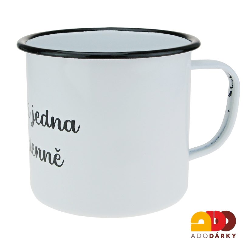 Maxi plecháček "STAČÍ MI JEDNA KÁVA DENNĚ" 1 l