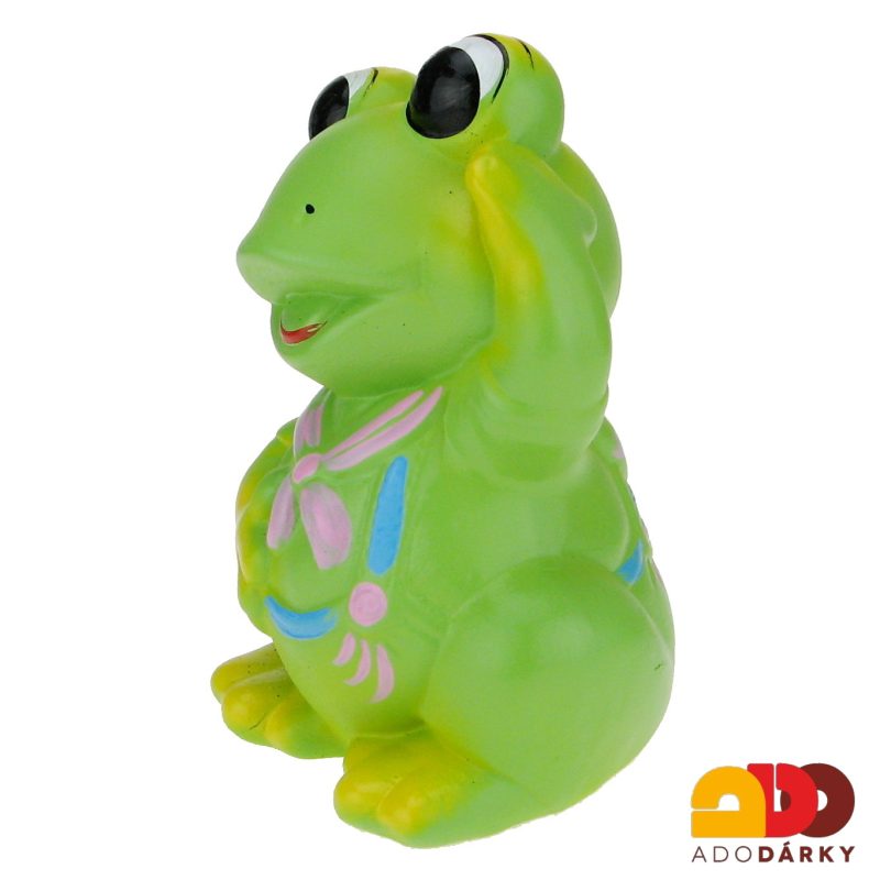 Pokladnička žába s šátkem 16 cm