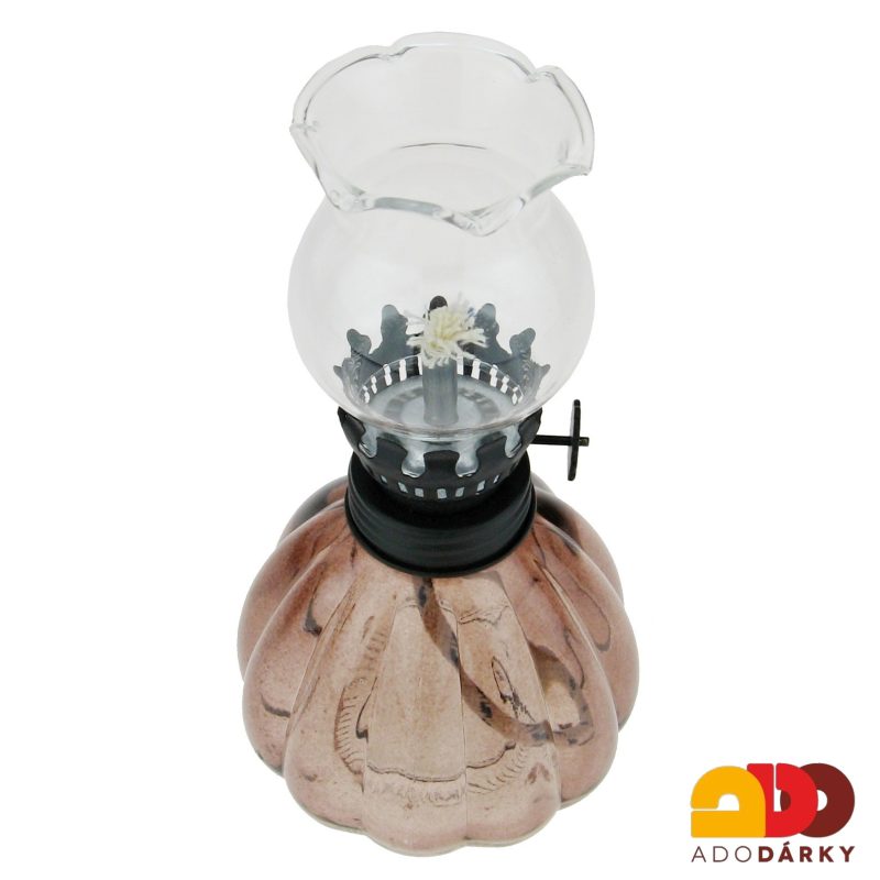 Fialová petrolejová lampa 16,5 cm
