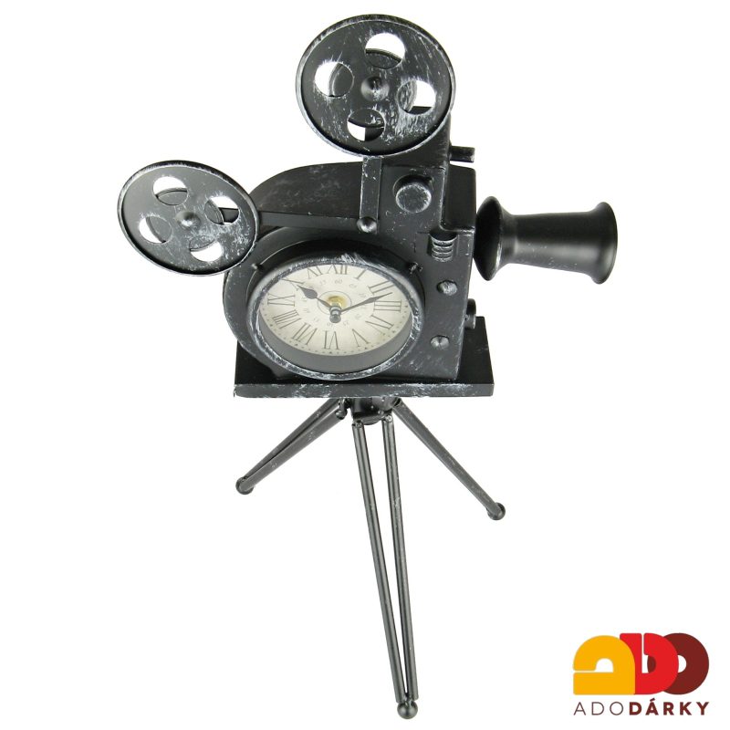 Hodiny stolní filmařská kamera 53 cm