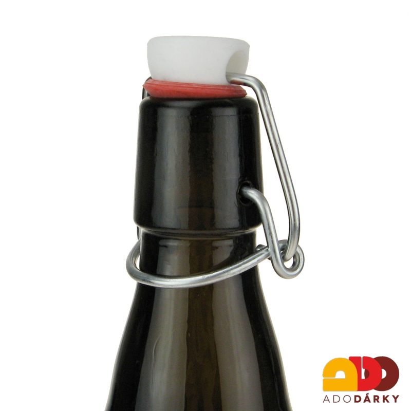 Láhev na pivo s plastovým uzávěrem 1l