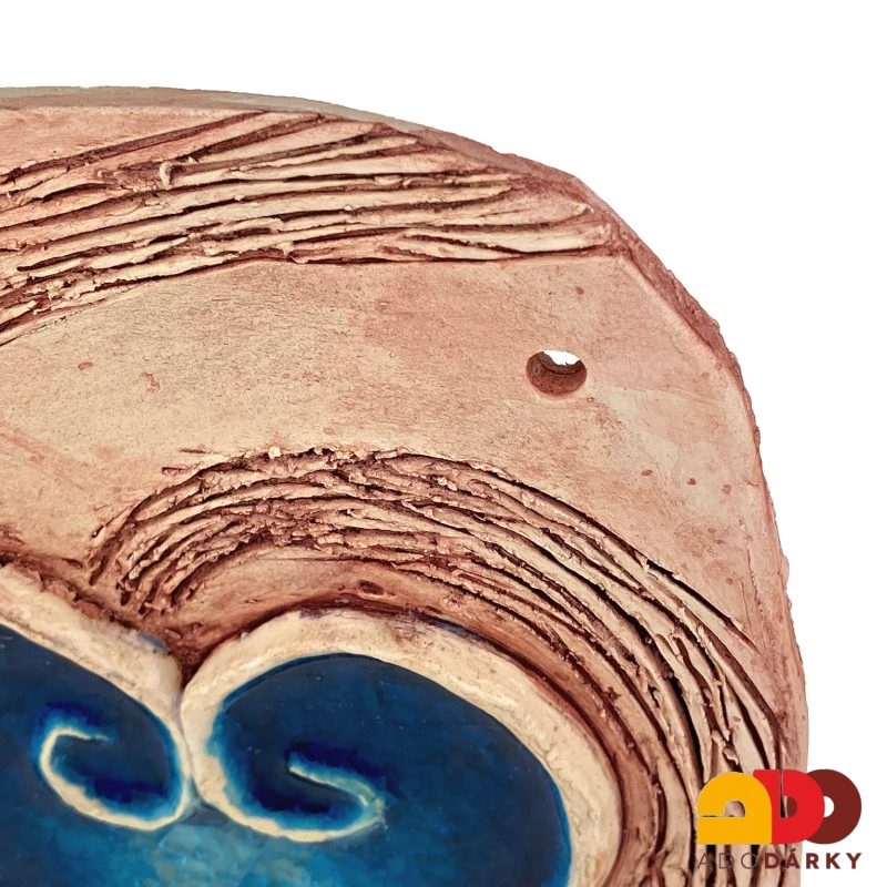 Keramická kachle na zeď se srdcem 25 cm