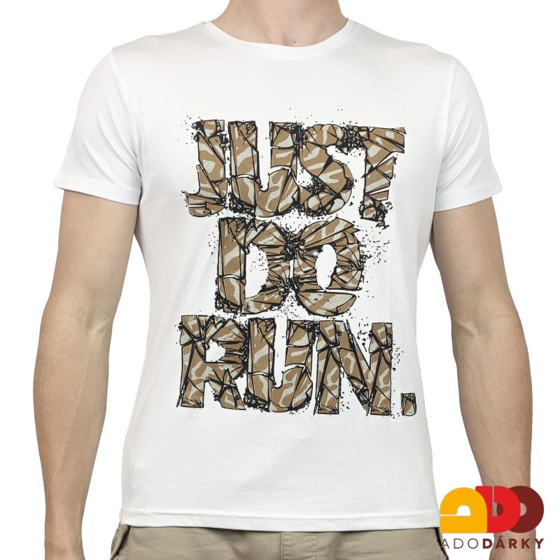 Pánské triko bílé s nápisem
