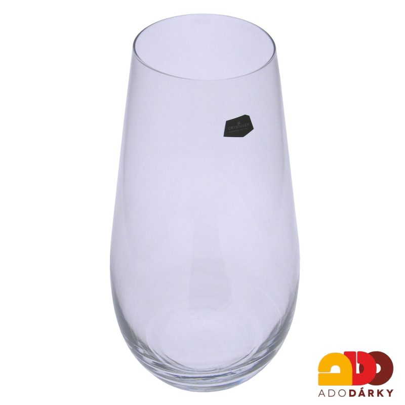 Skleněná váza baňatá 30,5 cm