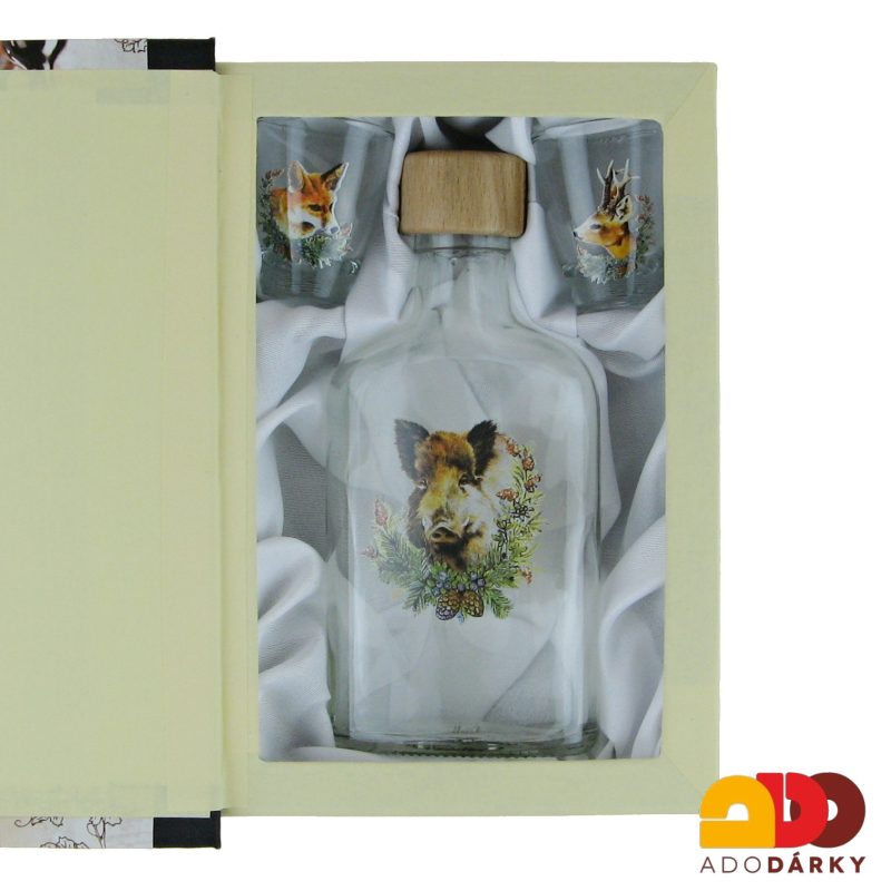 "Domácí lékař - Divočák" 2 odlivky + láhev v KNIZE  0,2 l