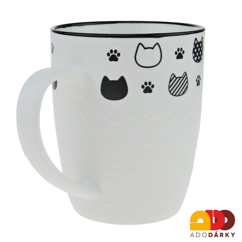 Hrnek matný s kočkama 0,38 l