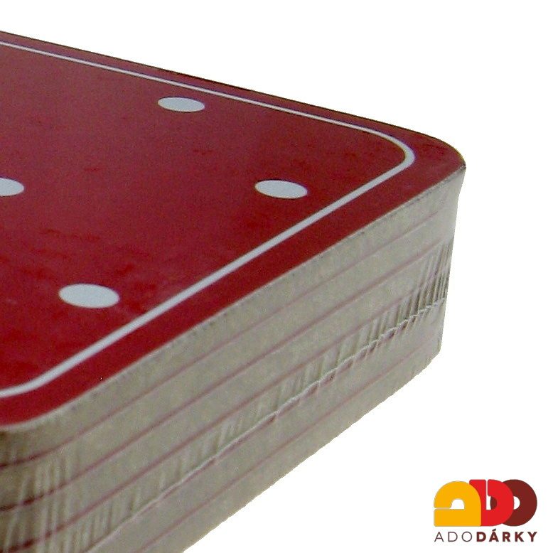 Podtácky Červené s bílými puntíky 6ks