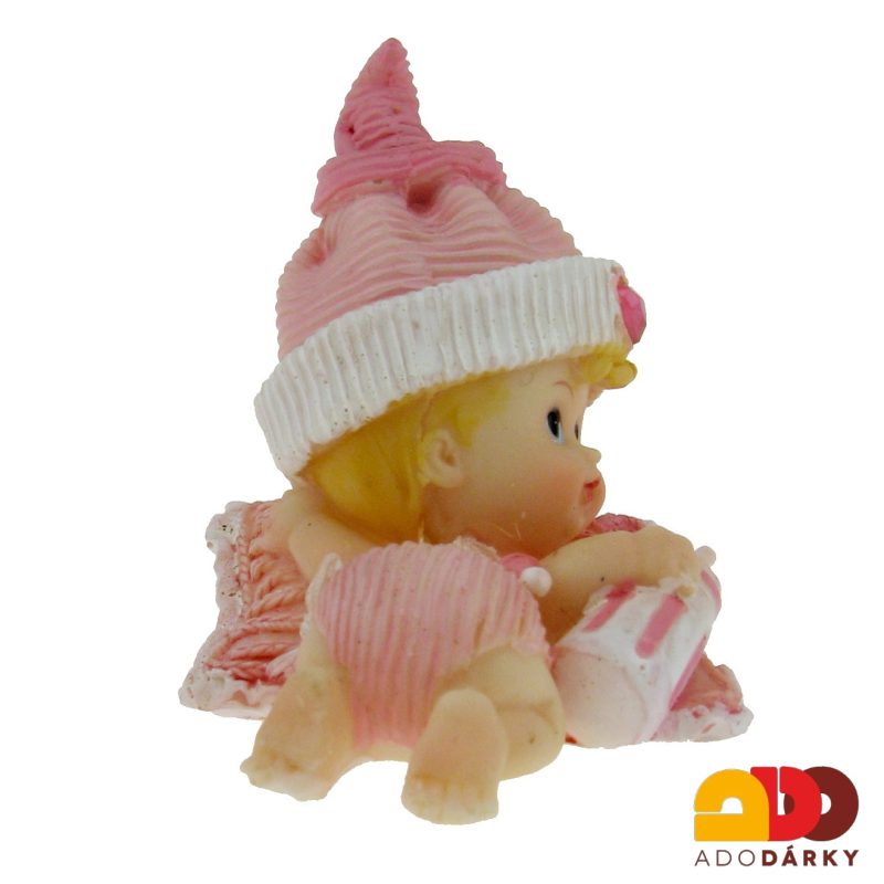 Figurka miminka - holka s lahví 7 cm