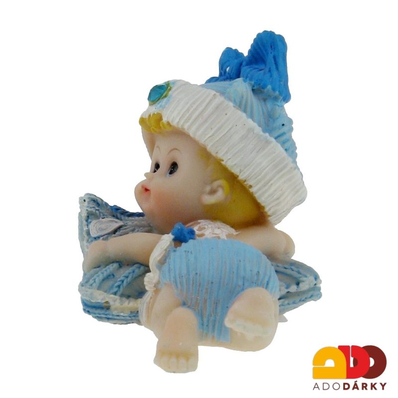 Figurka miminka - kluk na polštářku 7 cm