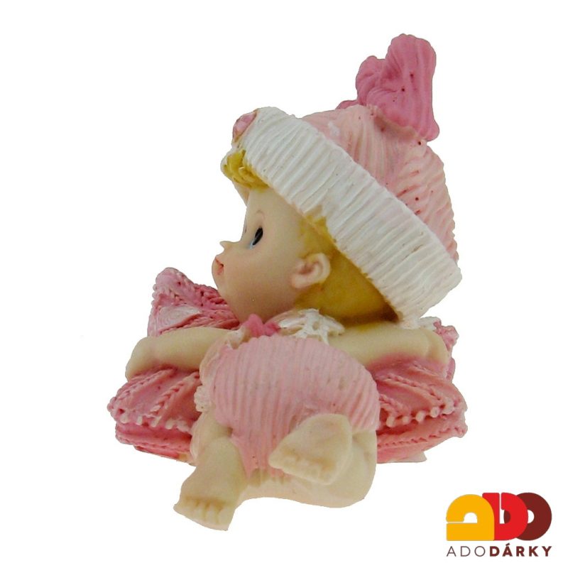 Figurka miminka - holka na polštářku 7 cm