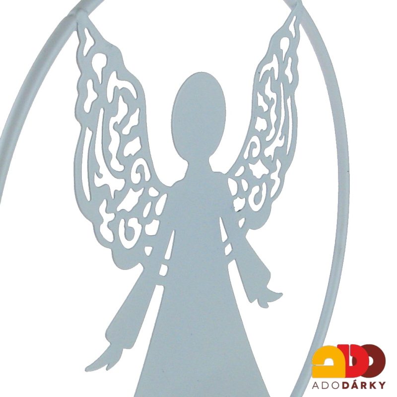 Anděl v kruhu - závěs 20 cm