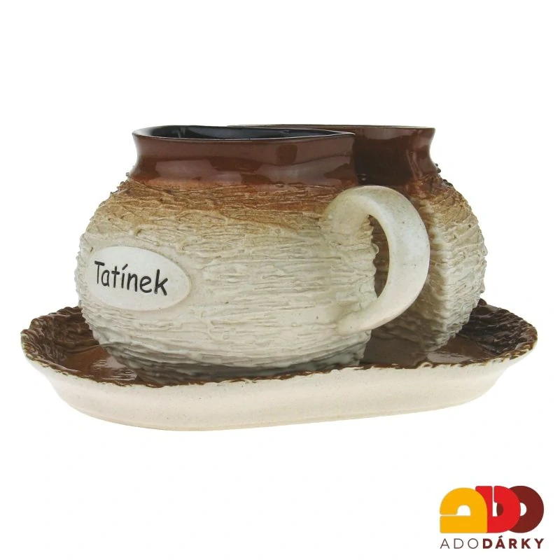 Dva hrnky na tácku "Maminka a tatínek"  400ml