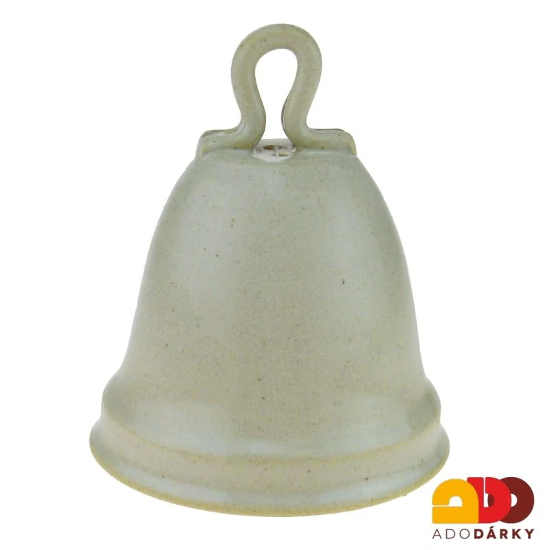 Zvonek šedozelený se dvěma srdíčky 10 cm