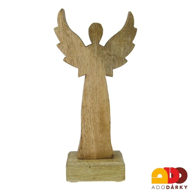 Anděl dřevěný 23 cm