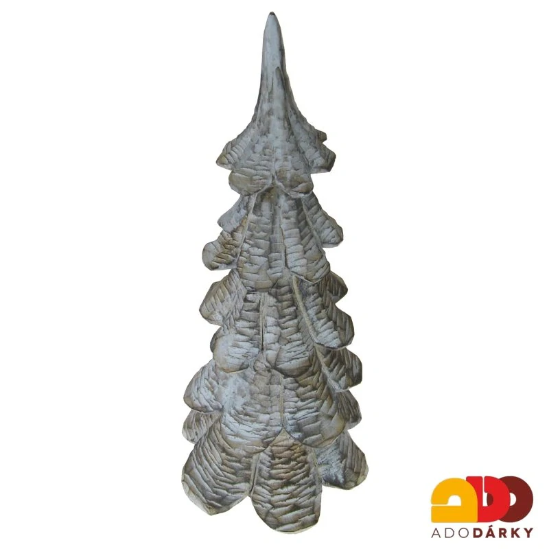 Stromeček dřevěný vyřezávaný 50 cm