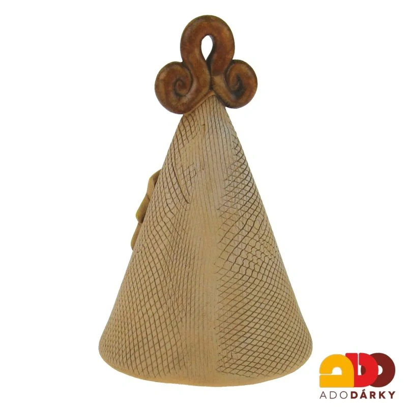 Zvonek se sluníčkem, tmavě hnědé ouško 10 cm