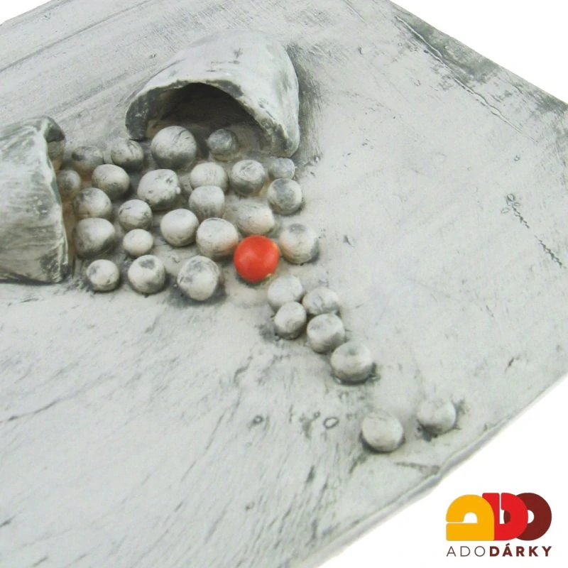 Keramická kachle s nádobami 16 cm