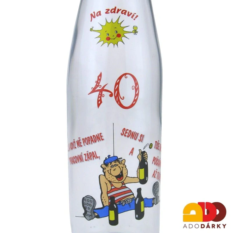 Láhev 40 Když mě popadne pracovní zápal... 0,75 l