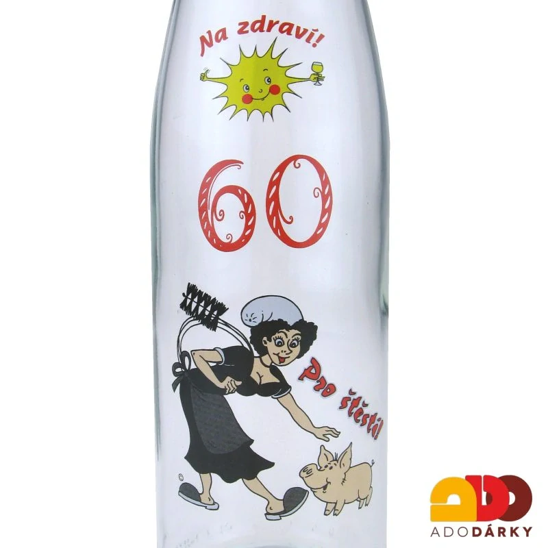Láhev 60 Na zdraví, pro štěstí 0,75 l