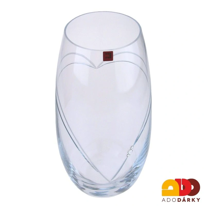 Váza srdce brus swarovski 250 mm