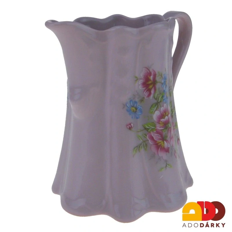 Mlékovka růžový porcelán gladys - květy 0,3l