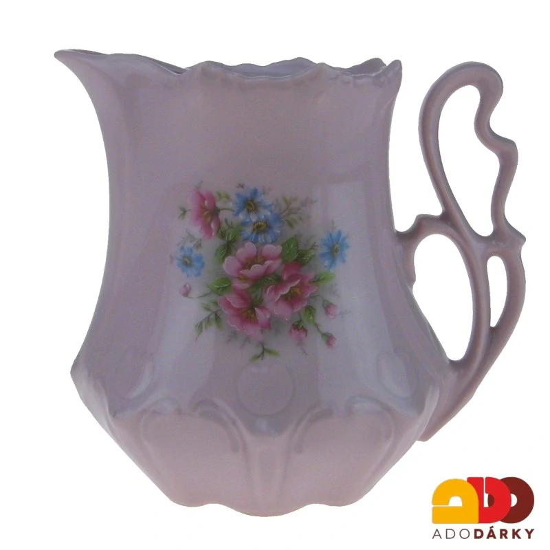 Mlékovka růžový porcelán gladys - květy 0,26l