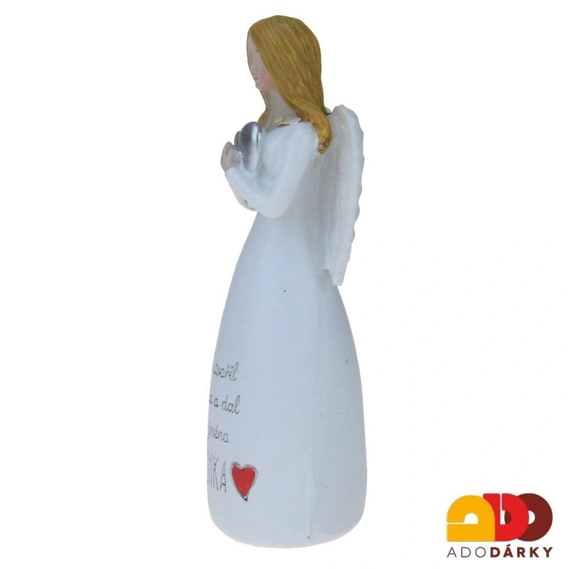 Anděl "Bůh stvořil anděla a dal mu jméno MAMINKA" 12,5 cm