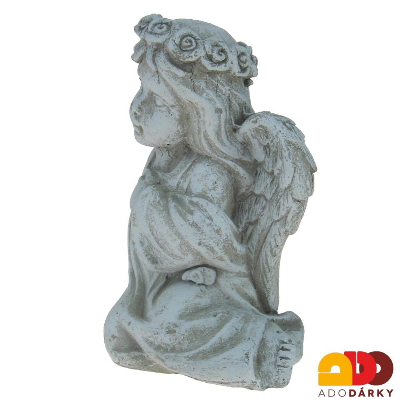 Betonový anděl sedící 12 cm