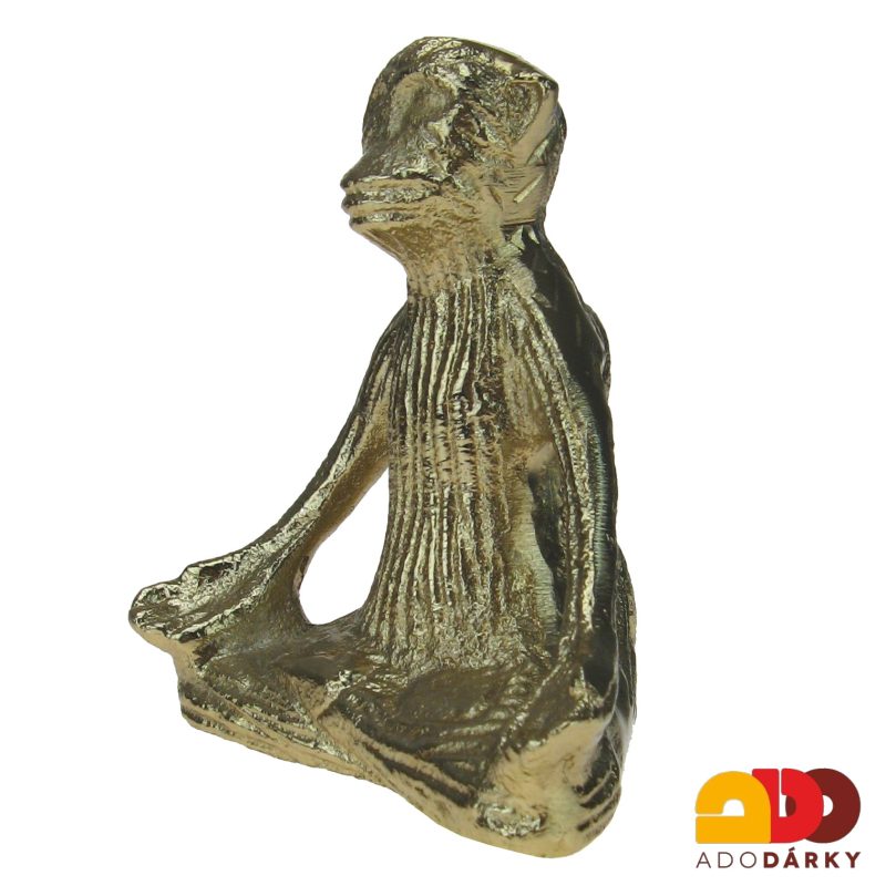 Opice s roztaženýma nohama z kovu 10 cm