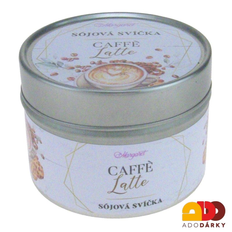 Sójová svíčka v plechové krabičce Caffe Latte