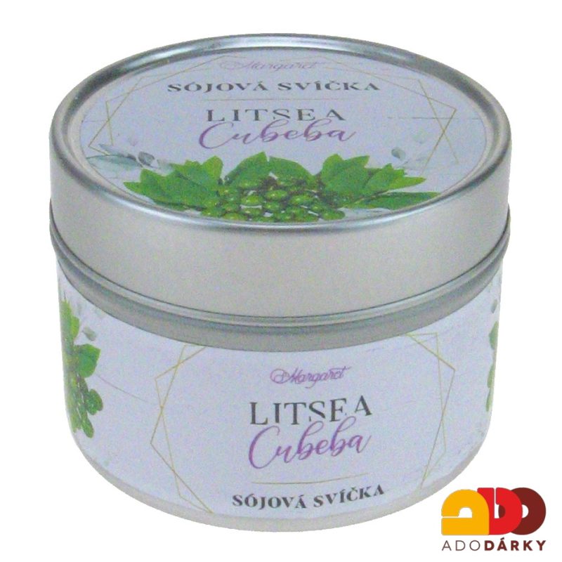 Sójová svíčka v plechové krabičce Litsea Cubeba