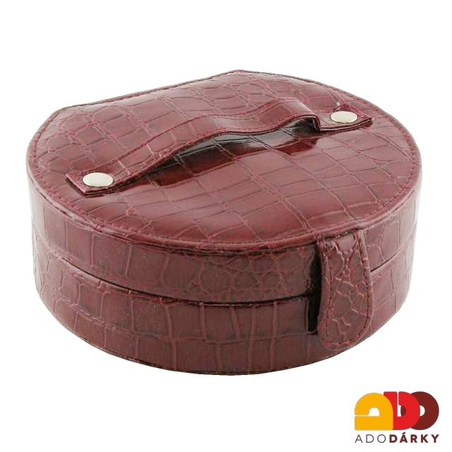 Kufřík na šperky s patentem červený 