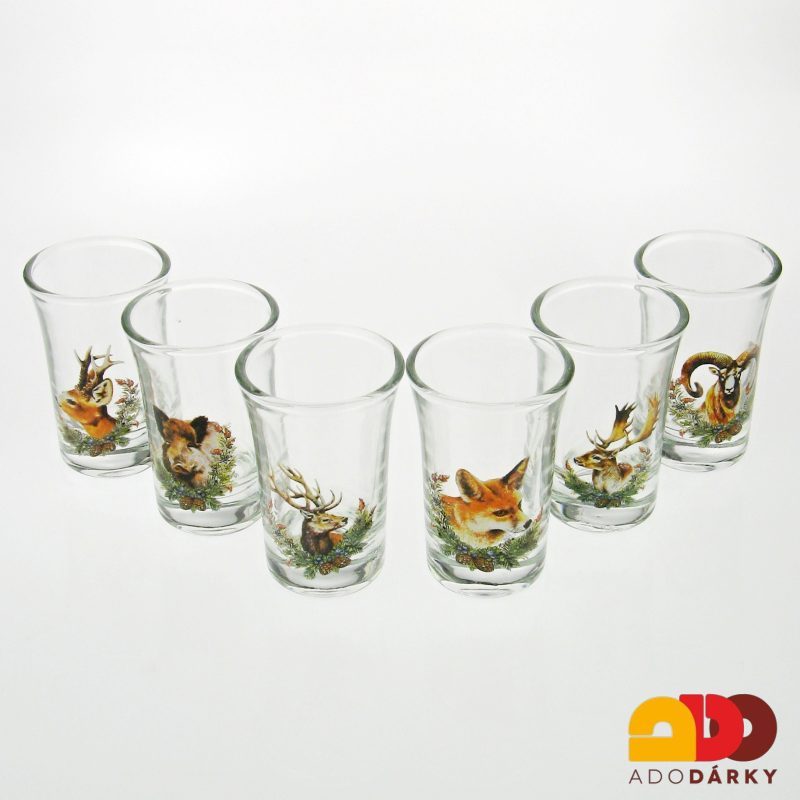 Sada 6 odlivek - Lovu zdar 0,04 l