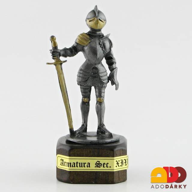 Rytíř s obouručním mečem 11 cm