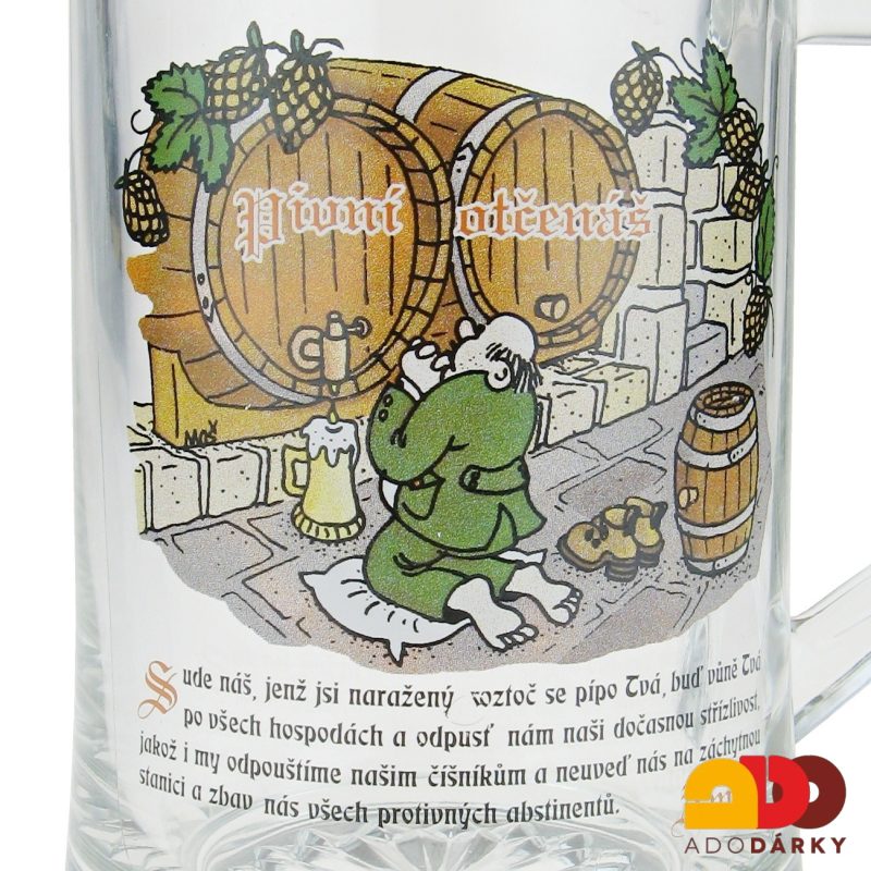 Půllitr "Pivní otčenáš" 0,5l var. II.