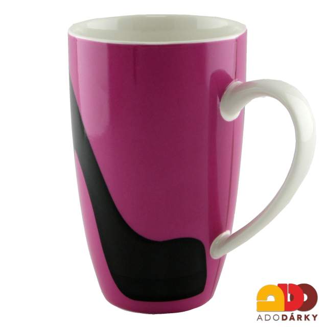 Hrnek fialový dámská lodička 420 ml