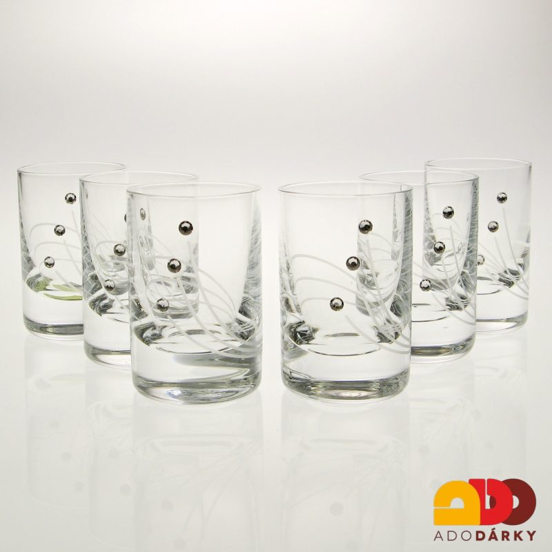 Sada odlivek Swarovski se třemi kamínky 30 ml, 6 ks