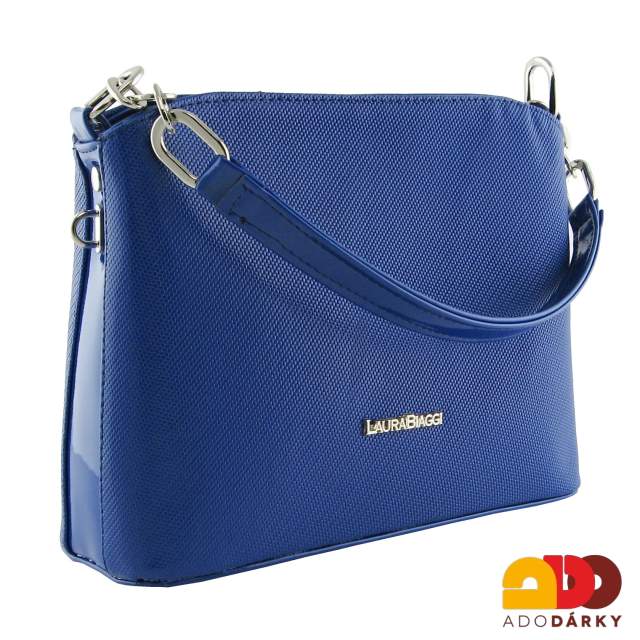Kabelka Laura Biaggi modrá 28 cm