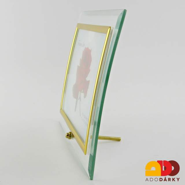 Skleněný fotorám  19 x 14 cm